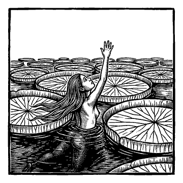 Woodcut of Naiá