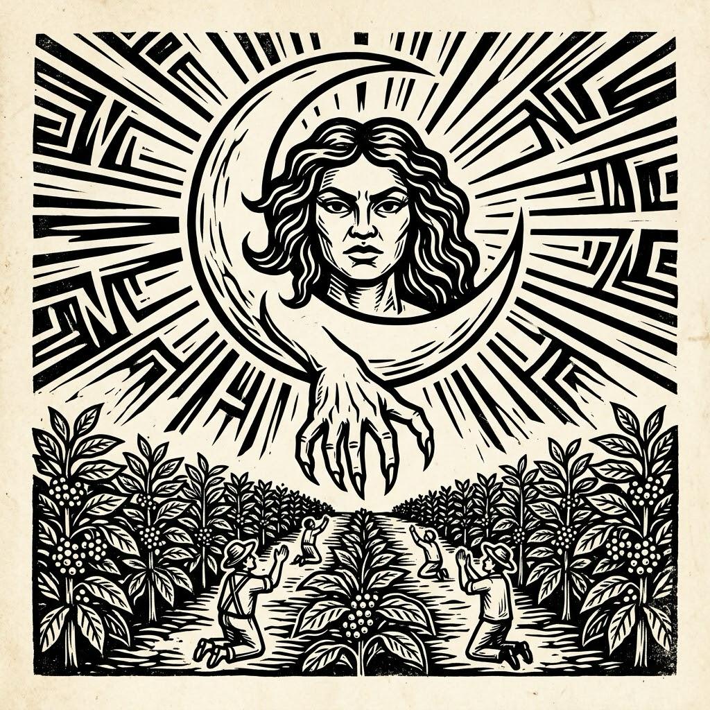 Cordel woodcut illustration of Cairé